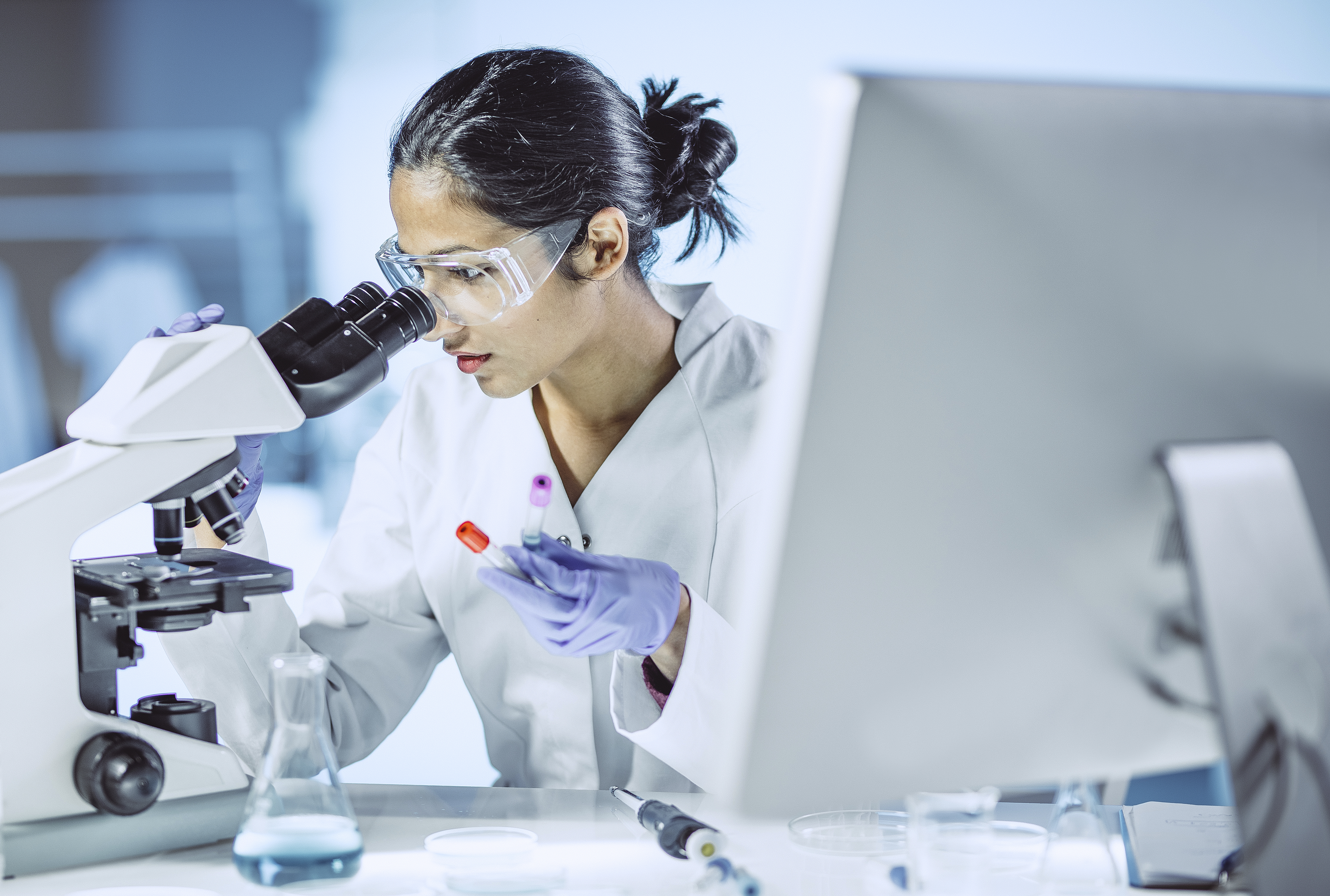 Male Scientist Working in The Laboratory